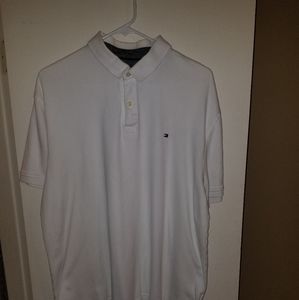Solid white Tommy Hilfiger polo
